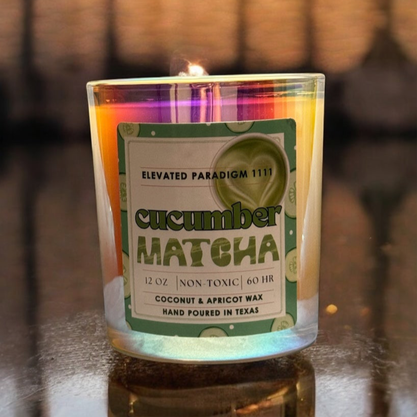 Cucumber Matcha Scented Candle 12 oz