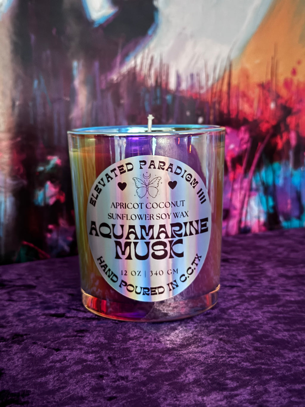 Aquamarine Musk Scented Candle 12 oz