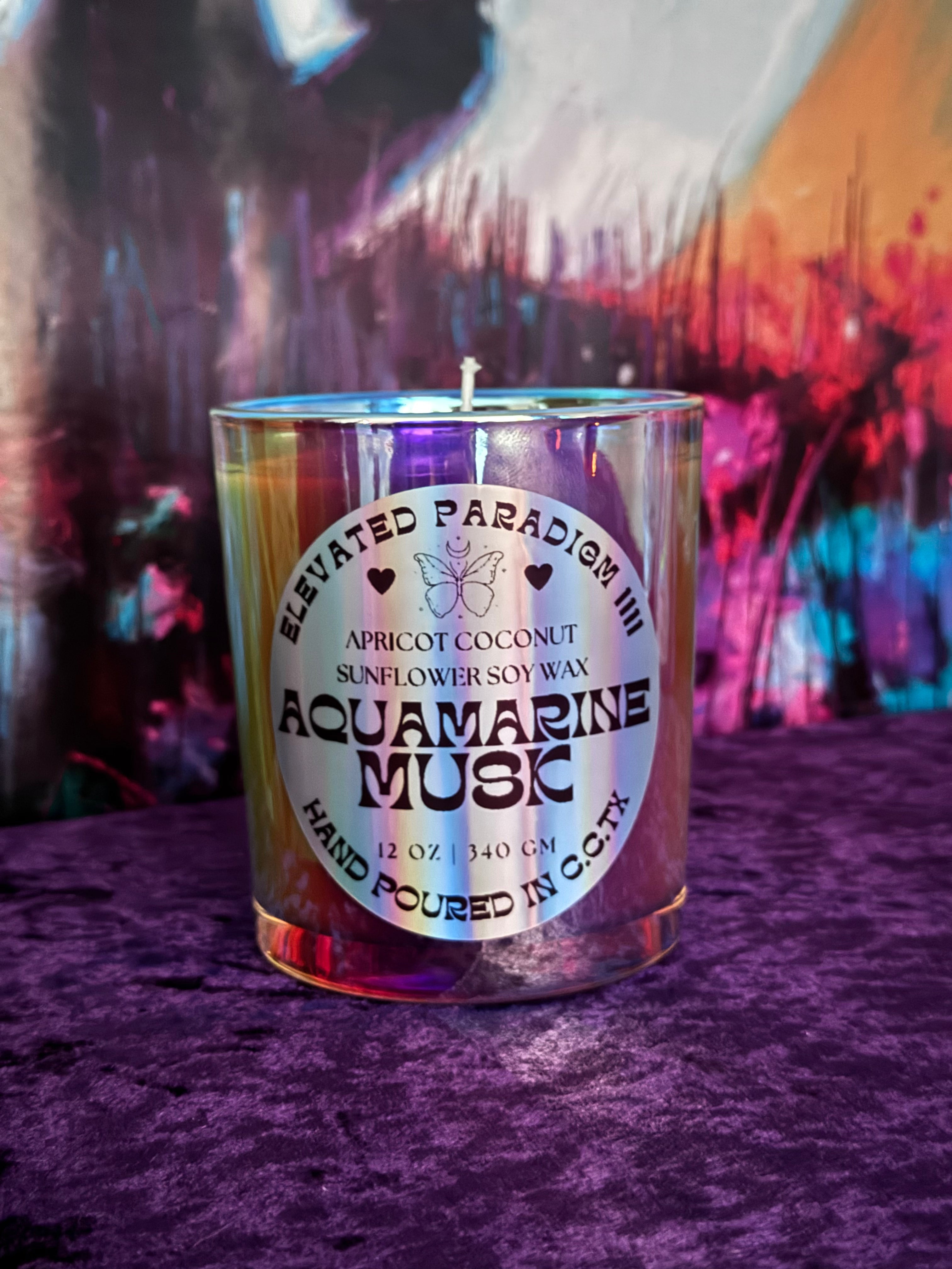 Aquamarine Musk Scented Candle 12 oz
