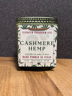 Cashmere Hemp Scented Candle 12 oz-Green Ribbed Jar