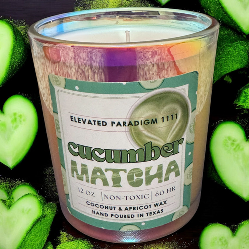 Cucumber Matcha Scented Candle 12 oz