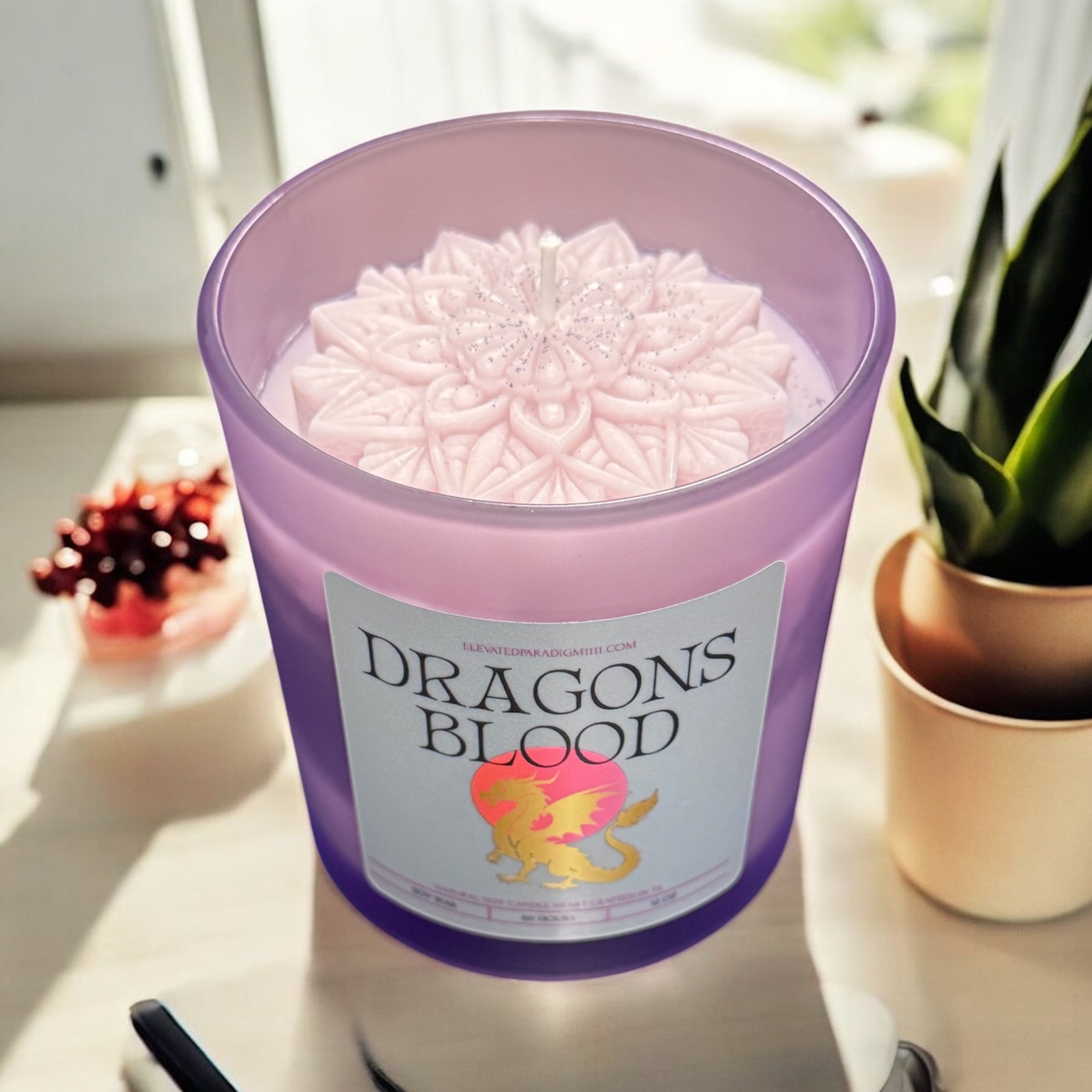 Dragons Blood Scented Soy Wax Candle 12 oz