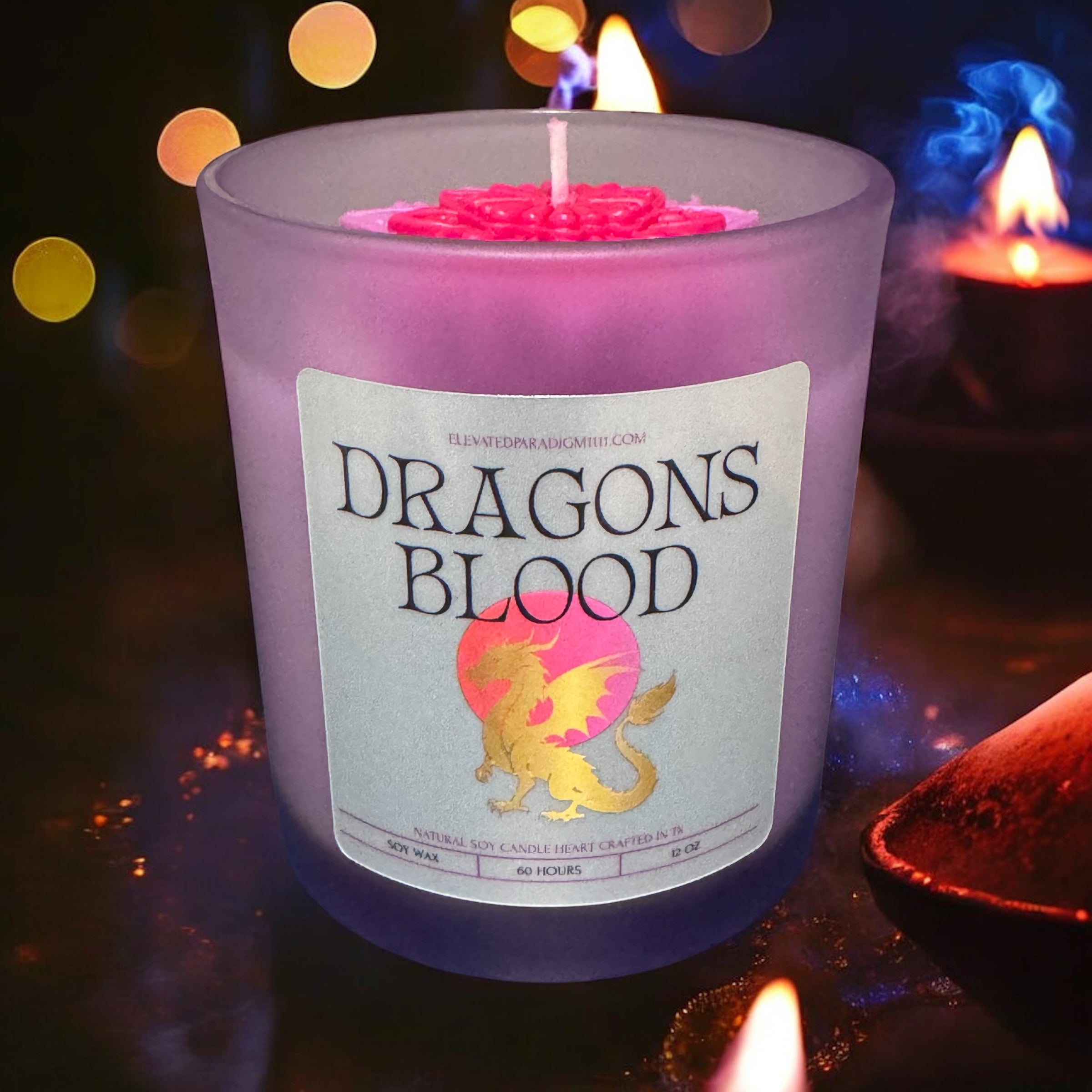 Dragons Blood Scented Soy Wax Candle 12 oz