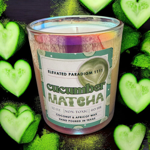 Cucumber Matcha Scented Candle 12 oz