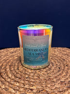 Mediterranean Sea Mist Scented Candle-Iridescent Jar 12 oz